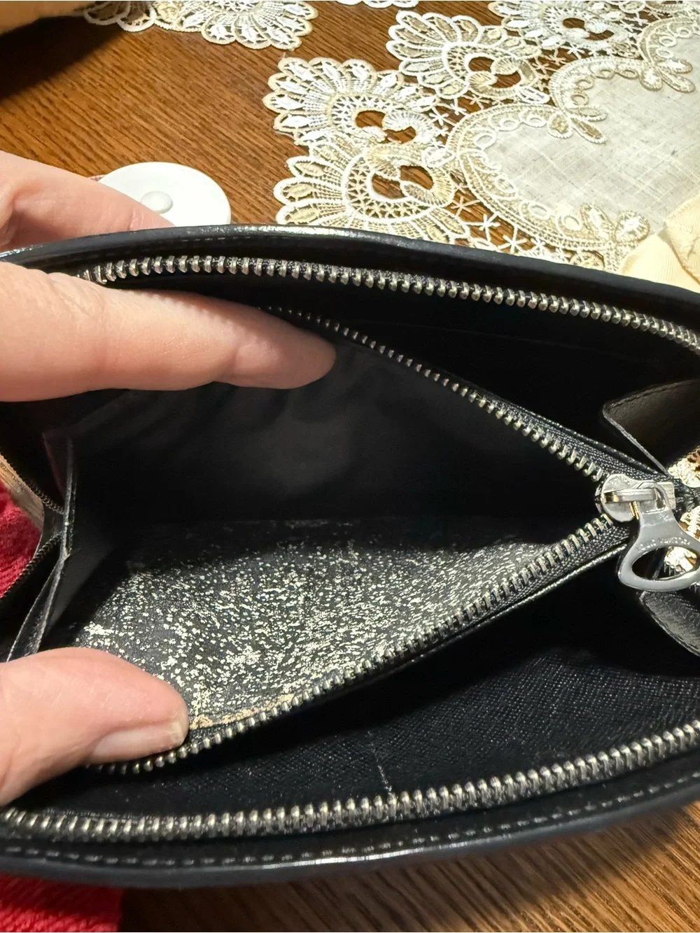 Louis Vuitton Black Epi Leather Compact Zip Wallet - Picture 7 of 9